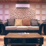 rum med akustikpanel